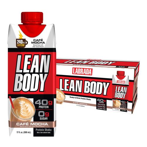 Labrada Lean Body Ready-to-Drink Protein Shake (12 x 500 ml, Mocha)