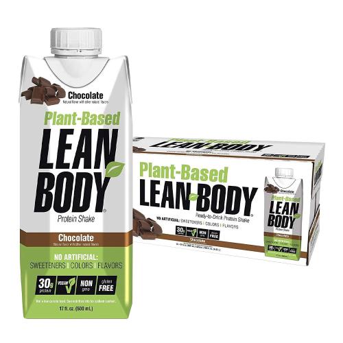 Labrada Lean Body Plant Based Protein Shake (12 x 500 ml, Čokoláda)