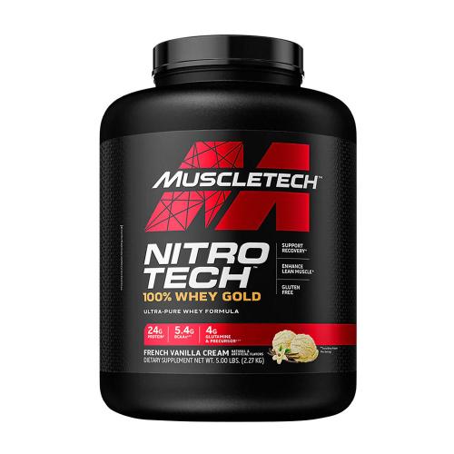 MuscleTech Nitro-Tech 100% Whey Gold (2.27 kg, Francouzský vanilkový krém)