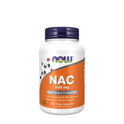 Now Foods NAC - N-acetyl-cystein 600 mg (250 Veg Kapsla)