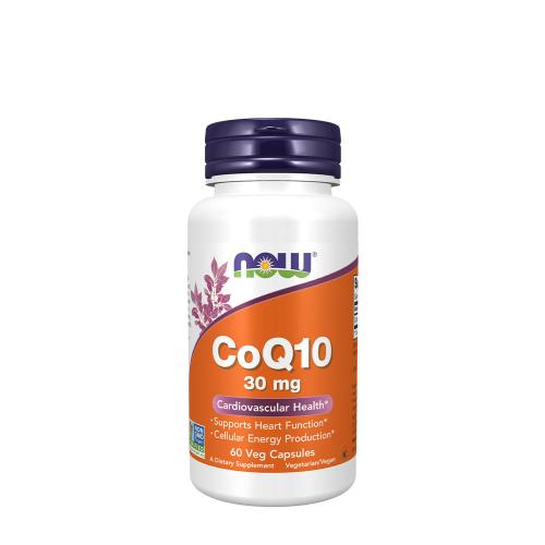 Now Foods CoQ10 30 mg Vegetarián - koenzym Q10 (60 Veg Kapsla)