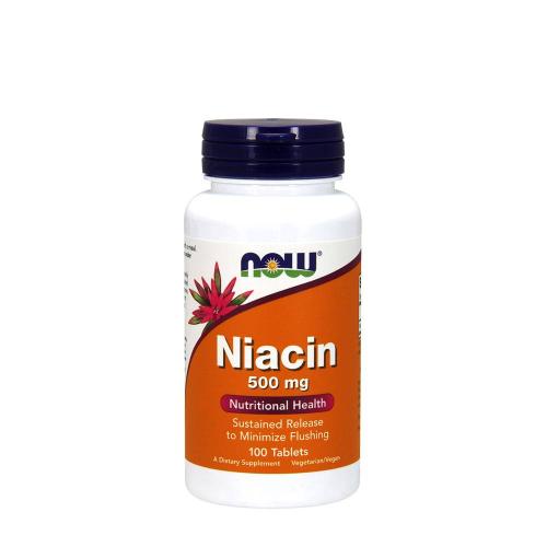 Now Foods Niacin 500 mg - vitamin B3 (100 Tableta)