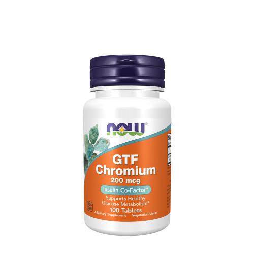 Now Foods GTF Chrom - chelát chromu bez kvasnic (100 Tableta)