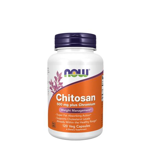 Now Foods Chitosan 500 mg + chrom (120 Kapsla)