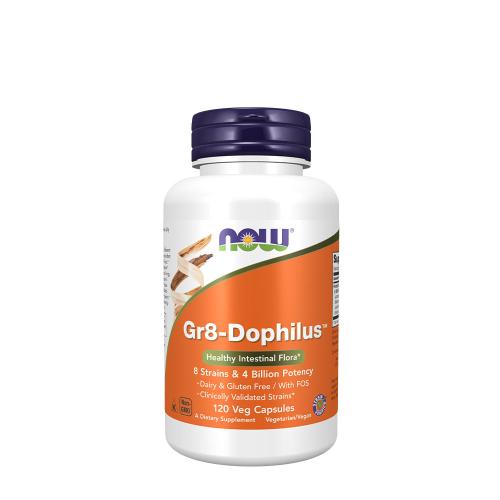 Now Foods Gr8-Dophilus™ - Podpora trávení (120 Veg Kapsla)
