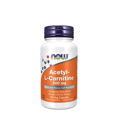 Now Foods Acetyl-L-karnitin 500 mg (50 Veg Kapsla)