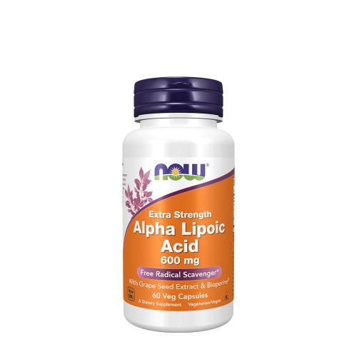 Now Foods Extra silná kyselina alfy-lipoové 600 mg (60 Veg Kapsla)