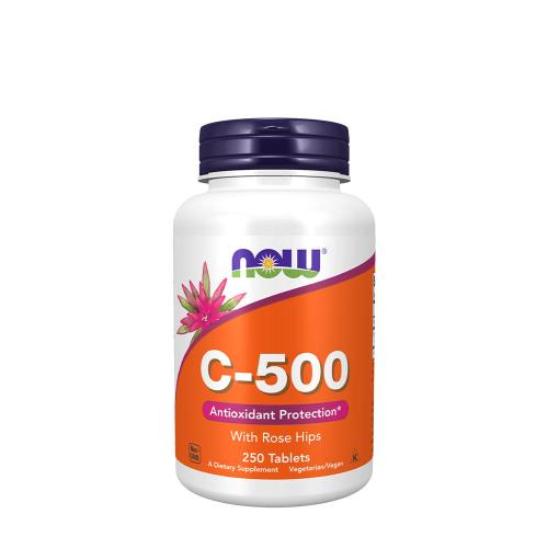 Now Foods Vitamin C 500 mg tablety se šipkami (250 Tableta)