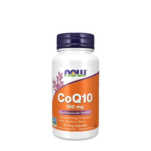 Now Foods CoQ10 100 mg s hlohem Vegetarián - koenzym Q10 s hlohem (90 Veg Kapsla)