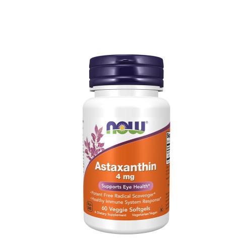 Now Foods Astaxanthin 4 mg (60 Veggie Měkká kapsla)