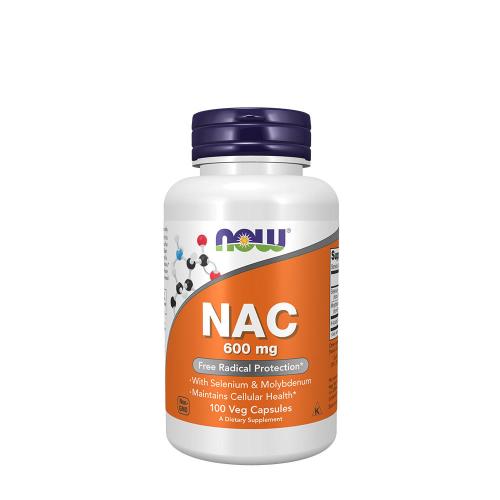 Now Foods NAC - N-acetyl-cystein 600 mg (100 Veg Kapsla)