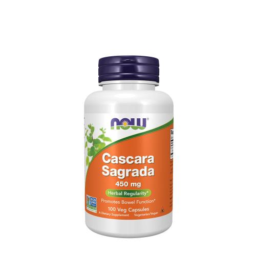 Now Foods Cascara Sagrada 450 mg - Pomoc při trávení (100 Kapsla)