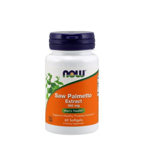 Now Foods Saw Palmetto extrakt 160 mg - výtažek ze serenoi plíživé (60 Měkká kapsla)
