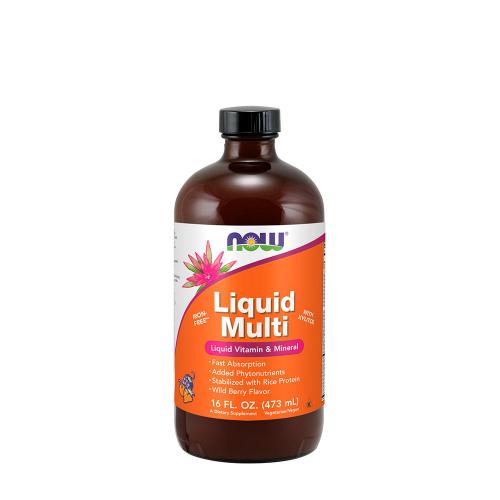 Now Foods Tekutý multivitamin - Liquid Multi (473 ml, Lesní ovoce)