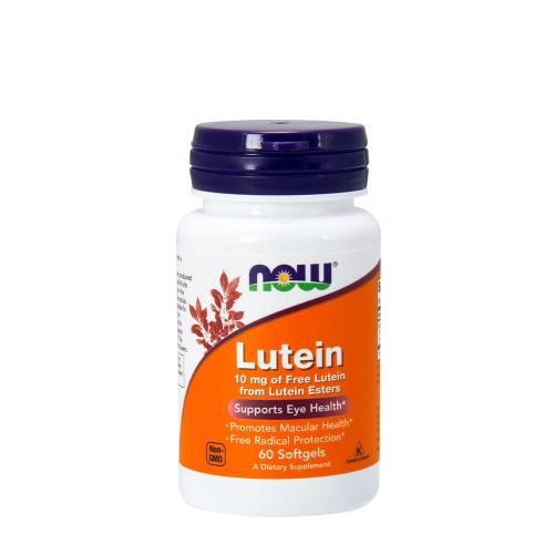 Now Foods Lutein 10 mg Přírodní rostlinný extrakt (60 Měkká kapsla)