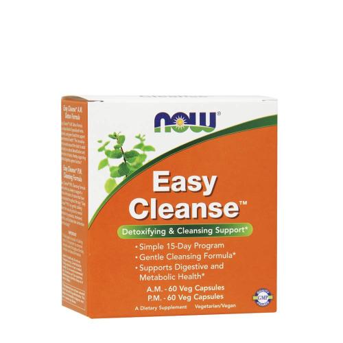 Now Foods 15-ti denní detoxikační kúra - Easy Cleanse AM PM (120 Veg Kapsla)