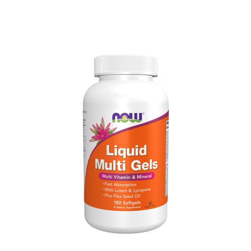 Now Foods Liquid Multi Gels - Rychle vstřebatelný multivitamin (180 Měkká kapsla)