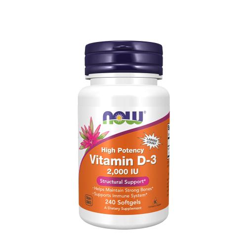 Now Foods Vitamin D 2000 IU (240 Měkká kapsla)