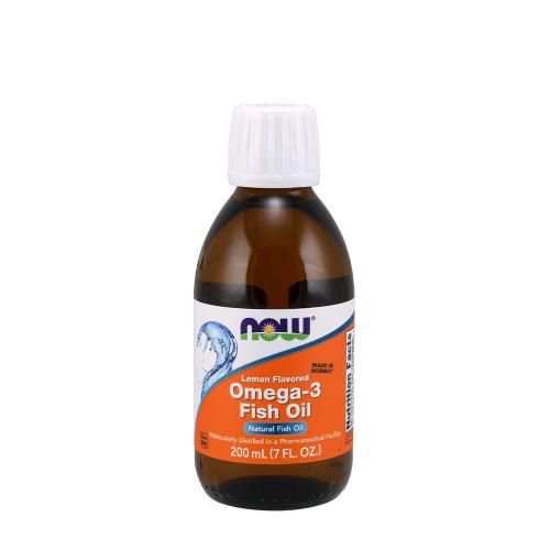 Now Foods Tekutý přírodní rybí olej Omega-3 (200 ml, Citron)