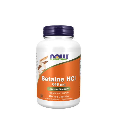 Now Foods Betain HCl 648 mg (120 Veg Kapsla)