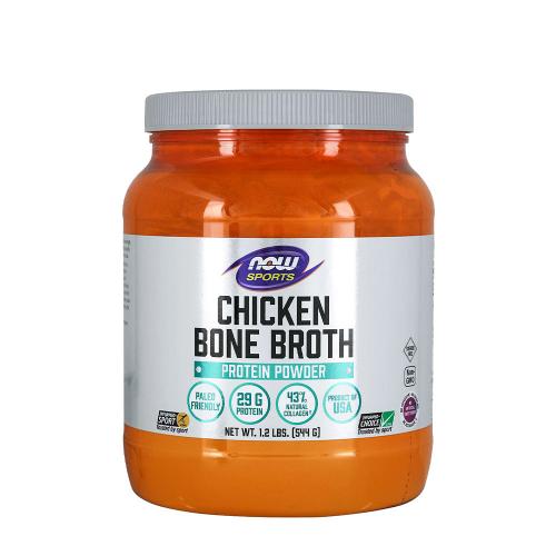 Now Foods Bone Broth, Chicken Powder - protein z kuřecích kostí (544 g)