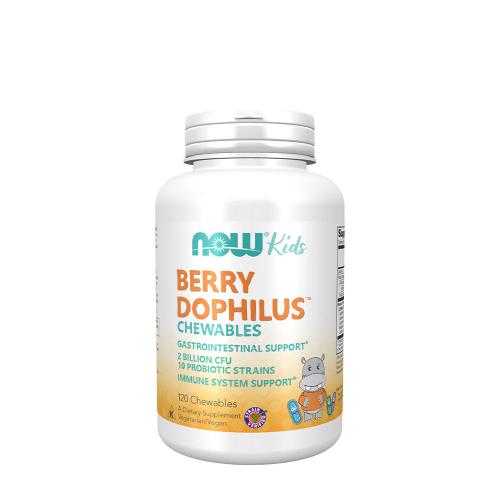 Now Foods BerryDophilus™ - Probiotické žvýkací tablety pro děti (120 Žuvacia tableta)