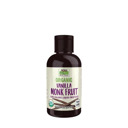 Now Foods Organické sladidlo z mnichovského ovoce  - Organic Liquid Monk Fruit  (53 ml, Vanilka)