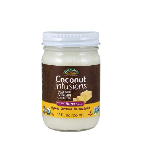 Now Foods Coconut Infusions™ Bezmléčné máslo, doplněné kokosovým olejem (355 ml)
