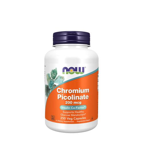 Now Foods Pikolinát chromu 200 mcg (250 Veg Kapsla)