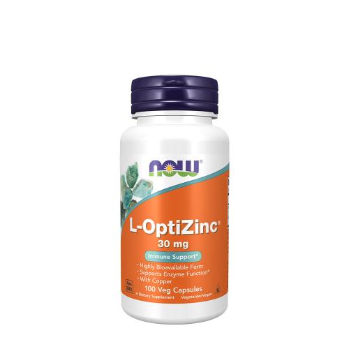 Now Foods Zinek - L-OptiZinc 30 mg (100 Veg Kapsla)