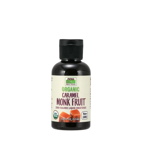 Now Foods Organické sladidlo z mnichovského ovoce  - Organic Liquid Monk Fruit  (53 ml, Karamel)