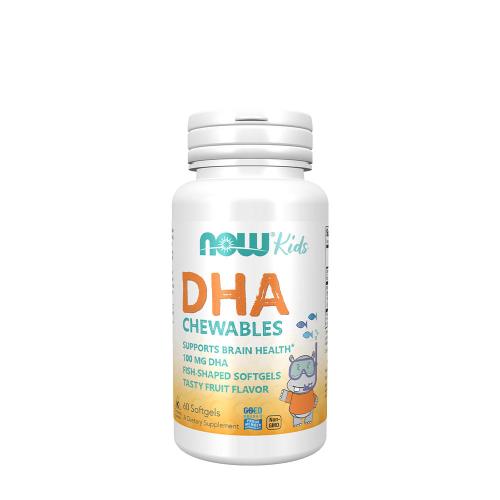 Now Foods Žvýkací měkké gely DHA pro děti  (60 Žuvacia tableta)