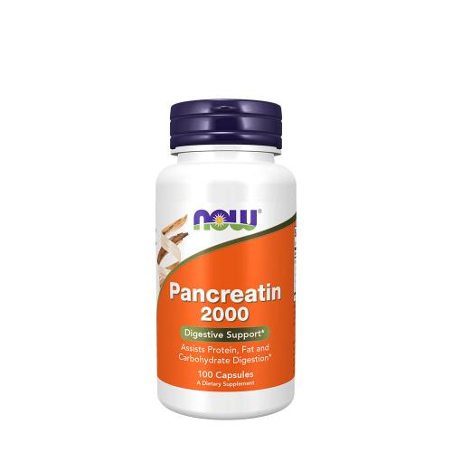 Now Foods Pancreatin 10X 200 mg - pankreatické enzymy (100 Kapsla)