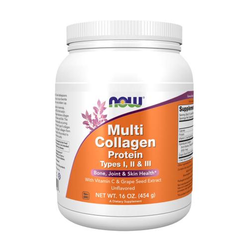 Now Foods Multi kolagenový protein typu I, II a III v prášku  (454 g)