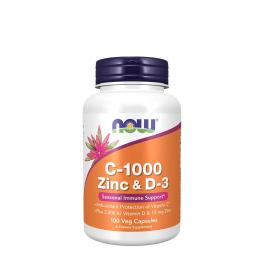   Now Foods C-1000 Zinek a D-3 - C-1000 Zinc & D-3 (100 Veg Kapsla)