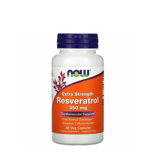 Now Foods Resveratrol s extra sílou 350 mg - Resveratrol Extra Strength 350 mg (60 Kapsla)