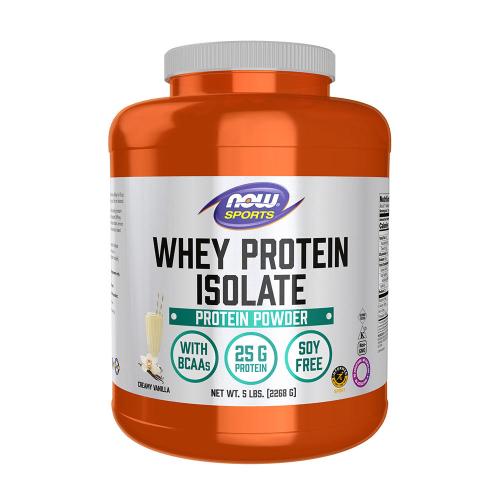 Now Foods Izolát syrovátkové bílkoviny - Whey Protein Isolate (2268 g, Krémová vanilka)