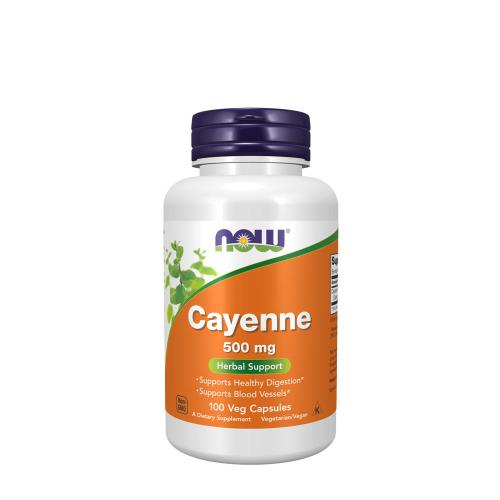 Now Foods Cayenne 500 mg - Cayenne 500 mg (100 Veg Kapsla)