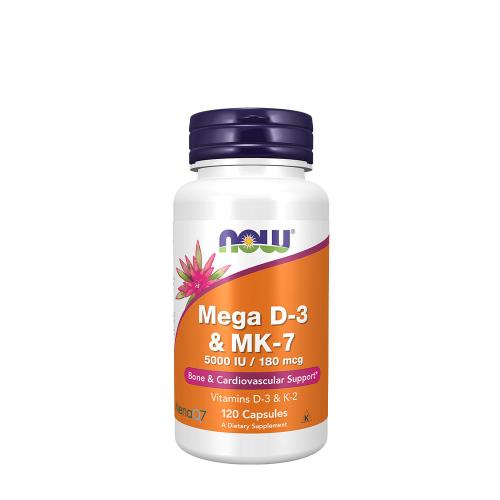 Now Foods Mega D-3 a MK-7 - Mega D-3 & MK-7 (120 Veg Kapsla)