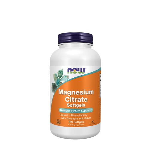 Now Foods Citrát hořečnatý 134 mg - Magnesium Citrate 134mg (180 Měkká kapsla)
