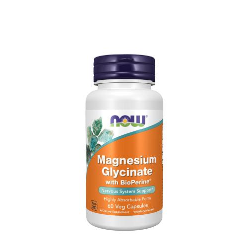 Now Foods Magnesium Glycinate with BioPerine® (60 Kapsla)