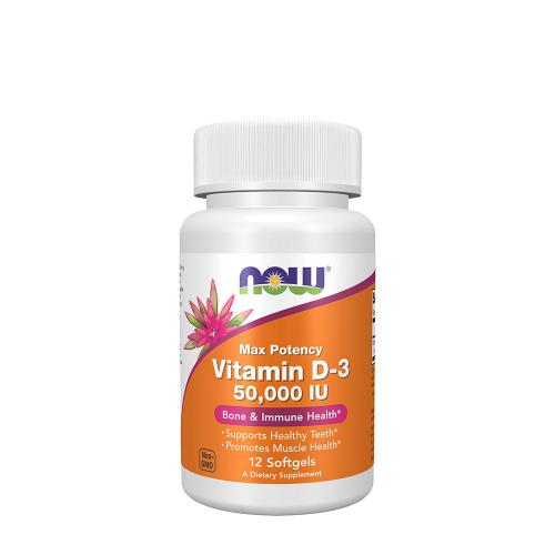 Now Foods Vitamin D-3 50 000 IU (12 Měkkých gelů)