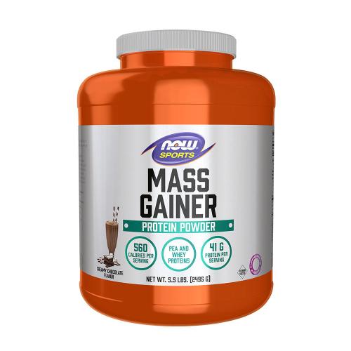 Now Foods Mass Gainer Powder (2495 g, Krémová čokoláda)