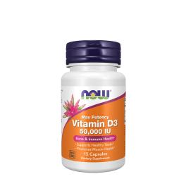 Now Foods Vitamin D-3 50,000 IU  (15 Kapsli)