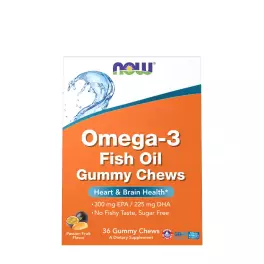   Now Foods Omega-3 Fish Oil Gummy Chews (36 gumové bonbóny, Maracuja)
