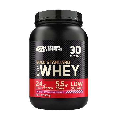 Optimum Nutrition Gold Standard 100% Whey™ - Gold Standard 100% Whey™ (900 g, Bílá čokoláda a malina)