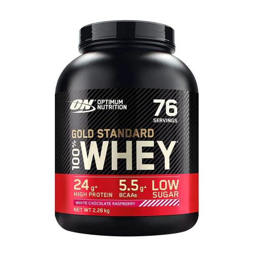 Optimum Nutrition Gold Standard 100% Whey™ - Gold Standard 100% Whey™ (2.27 kg, Bílá čokoláda a malina)