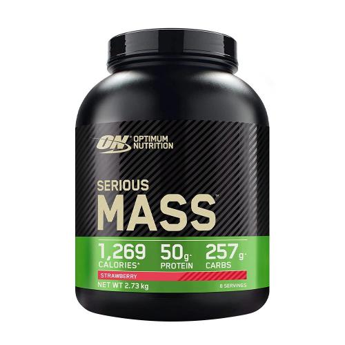 Optimum Nutrition Podpora budování svalů - Serious Mass (2.73 kg, Jahoda)