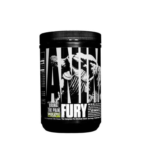 Universal Nutrition Animal Fury - Zesilovač výkonu před tréninkem (496 g, Zelené jablko)