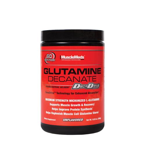 MuscleMeds Glutamin děkanát - rychle vstřebatelný glutaminový prášek (300 g, Bez příchutě)